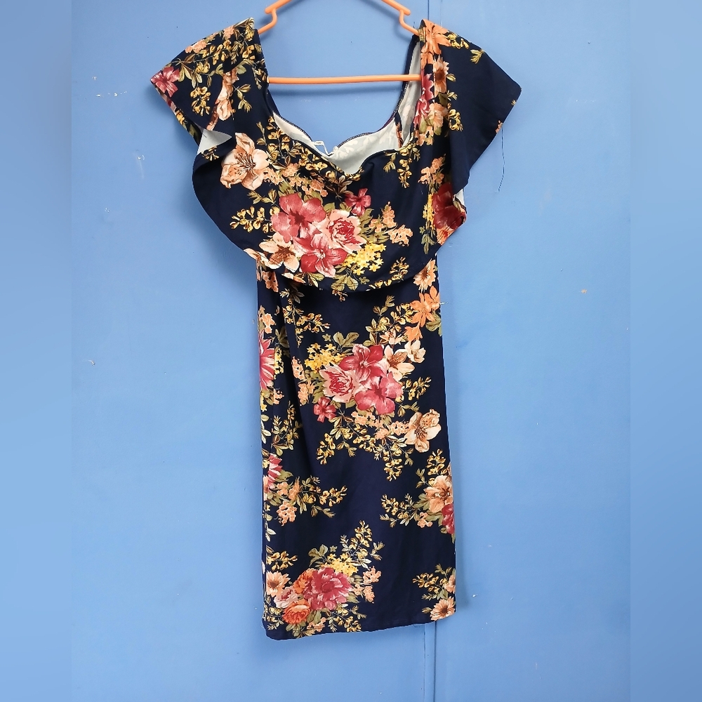 Floral Navy Dress